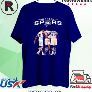 San Antonio Spurs Duncan Wembanyama And Robinson Signatures Shirt