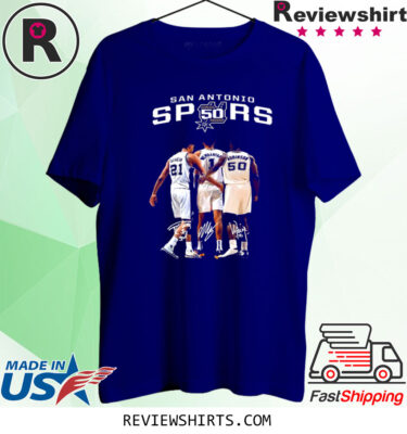 San Antonio Spurs Duncan Wembanyama And Robinson Signatures Shirt