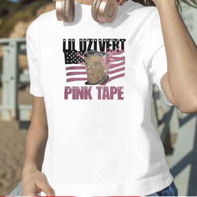 Pink Tape Tour Merch Pink Tape Black Portrait T-Shirt