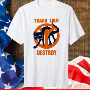 Trash Talk Destroy Black Cat Shirt