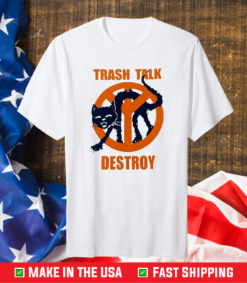 Trash Talk Destroy Black Cat Shirt