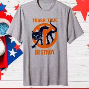 Trash Talk Destroy Black Cat Shirt