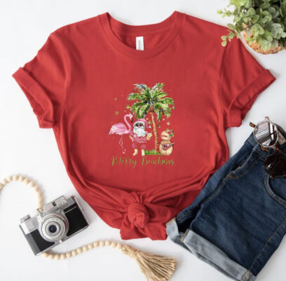 Official Casual Merry Beachmas TShirt