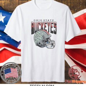 Ohio State Buckeyes Gradient Helmet T-Shirt