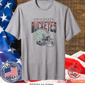 Ohio State Buckeyes Gradient Helmet T-Shirt