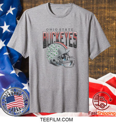 Ohio State Buckeyes Gradient Helmet T-Shirt