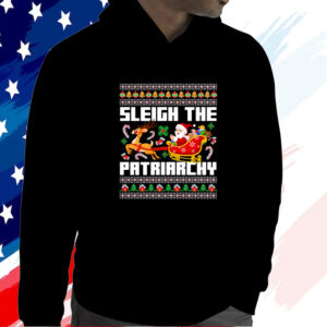 Sleigh The Patriarchy Funny Santa Shirt