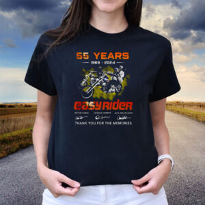 55 Years 1969 – 2024 Easy Rider Thank You For The Memories T-Shirts