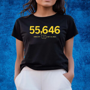 55,646 Iowa City Oct 15 2023 T-Shirt