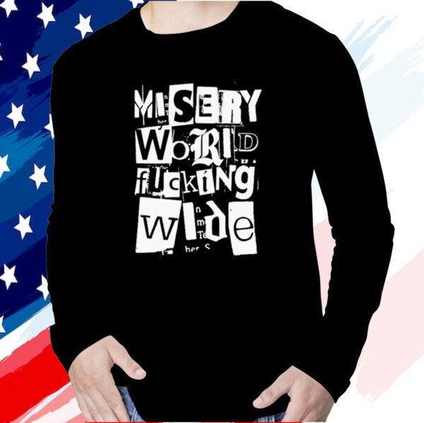 Misery Worldwide Explicit Graphic Print Black Shirts