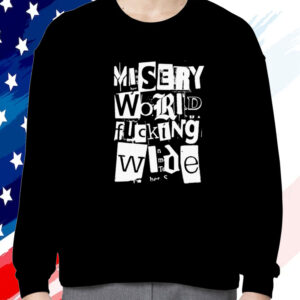 Misery Worldwide Explicit Graphic Print Black Shirts