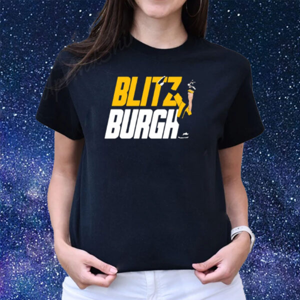 Aj Burnett Wearing Blitz Burgh Shirts