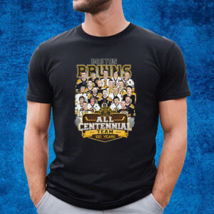 Boston Bruins All Centennial Team 100 Years 1924 – 2024 T-Shirt