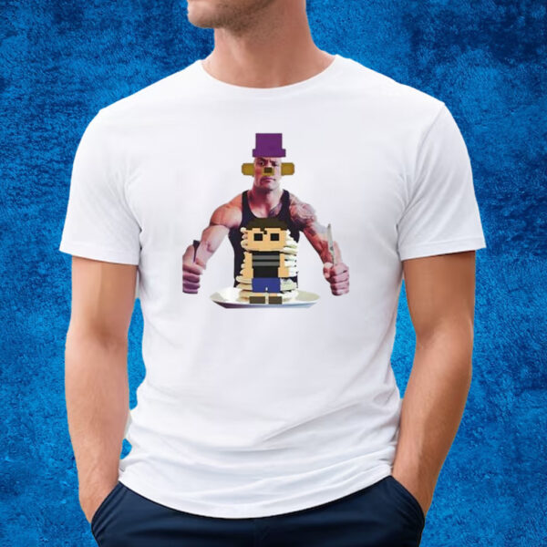 Fredbear The Rock Eats The Crying Child Pancakes Shirt