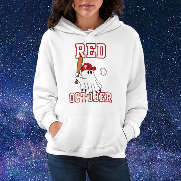 Ghost Philadelphia Phillies Red October 2023 Shirt Hoodie