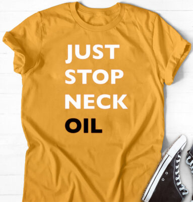 Just Stop Neck Oil-Long Sleeve Tee