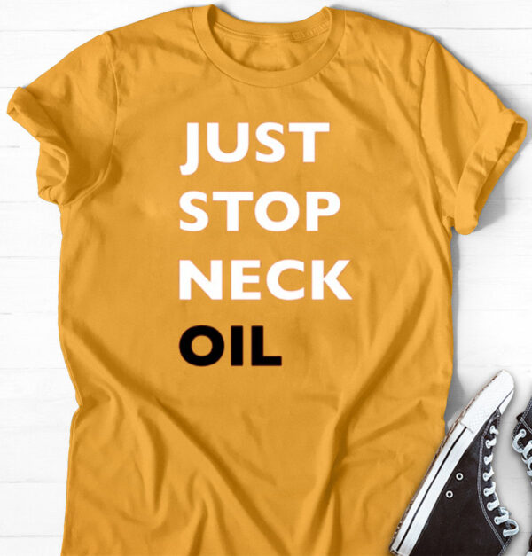 Just Stop Neck Oil-Long Sleeve Tee