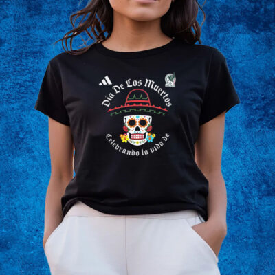 Mexico National Team Adidas Dia De Los Muertos Sugar Skull Sombrero T-Shirts