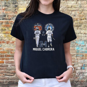 Miguel Cabrera 500 Home Runs 3000 Hits Club T-Shirts