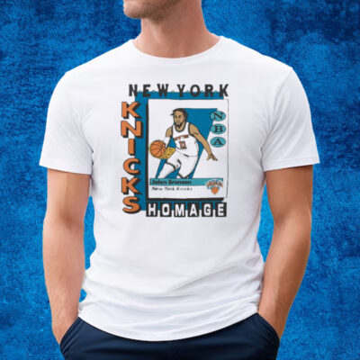 New York Knicks Trading Card Jalen Brunson Shirt