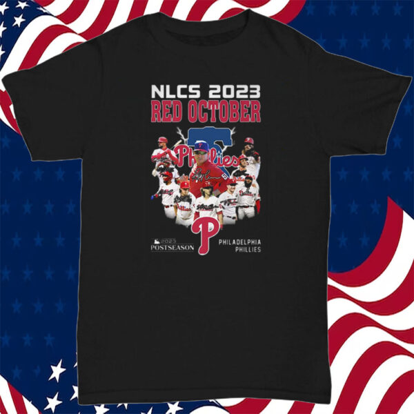 Nlcs 2023 Red October 2023 Postseason Philadelphia Phillies Shirt