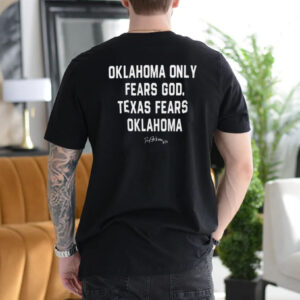 Official Danny Stutsman 28 Sooners Oklahoma Only Fears God Texas Fears Oklahoma Shirt