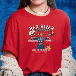 Oklahoma Sooners Vs Texas Longhorns 2023 Red River Rivalry Score Shirts