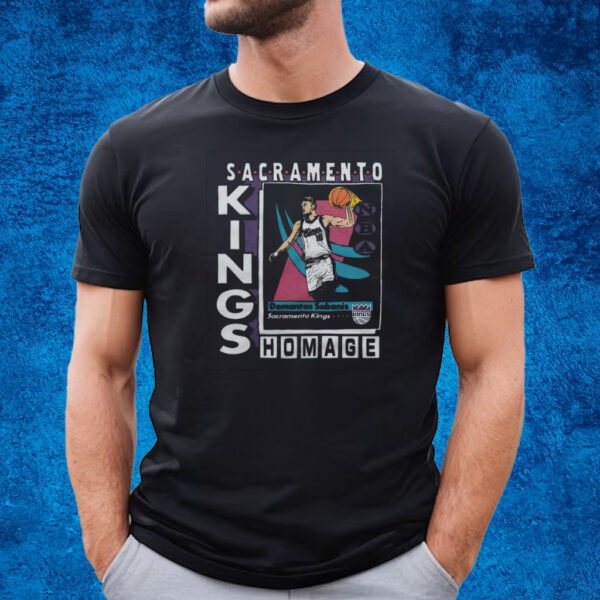 Sacramento Kings Trading Card Domantas Sabonis Shirt