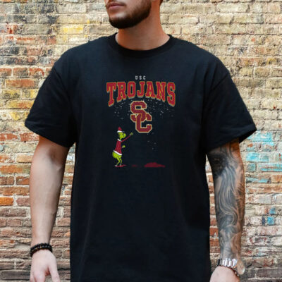 The Grinch Usc Trojans Southern California Christmas Football 2023 Shirt