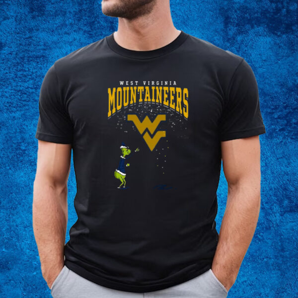 The Grinch West Virginia Mountaineers Christmas Football 2023 Shirt