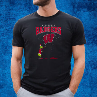 The Grinch Wisconsin Badgers Christmas Football 2023 Shirt