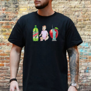 The Lana Mtn Dew Baby Apple Statue Of Liberty T-Shirt