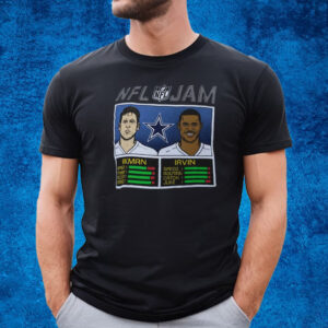 Troy Aikman Michael Irvin Dallas Cowboys Homage Nfl Jam Retired T-Shirt