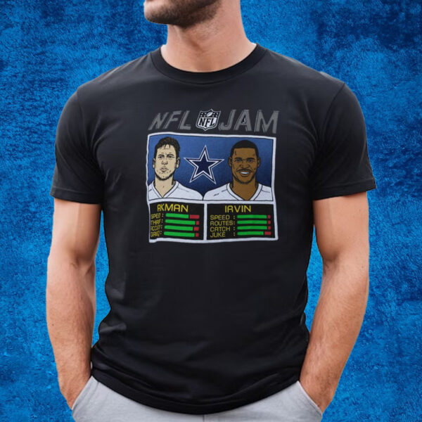 Troy Aikman Michael Irvin Dallas Cowboys Homage Nfl Jam Retired T-Shirt