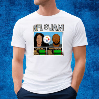 Troy Polamalu James Harrison Pittsburgh Steelers Homage Nfl Jam Retired T-Shirt