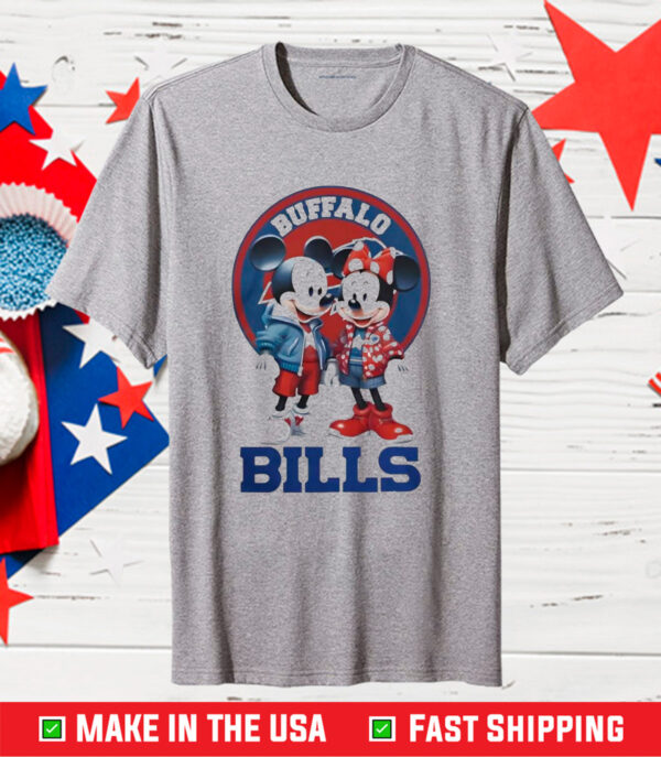 Buffalo Bills Mickey And Minnie Mouse Shirt