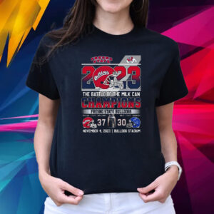 2023 The Battle Of The Milk Can Champions Fresno State Bulldogs 37 – 30 November 4 2023 Bulldog Stadium T-Shirts