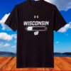 Wisconsin Badgers Red Hockey Gameday Tech Terry T Shirt