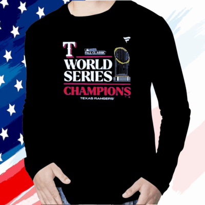 Texas Rangers Fanatics Branded 2023 World Series Champions Locker Room Shirt