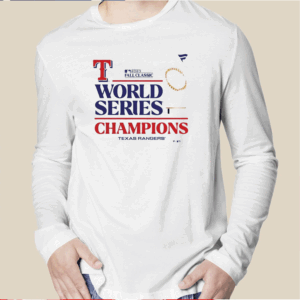 Official Rangers 2023 World Series Champions Locker Room Shirt