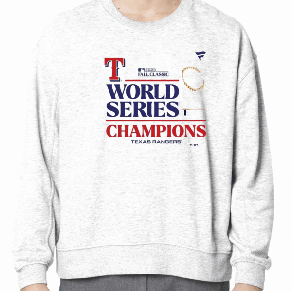 Official Rangers 2023 World Series Champions Locker Room Shirt