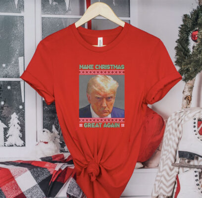 Trump Mugshot Make Christmas Great Again Shirts