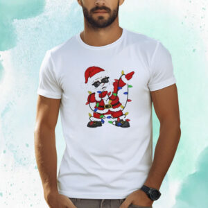 Santa Claus With Christmas Lights Shirts