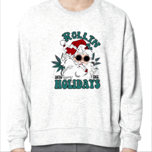 Rollin Into The Holidays Smoker Santa Shirt