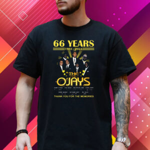 66 Years 1958 – 2024 The Ojays Thank You For The Memories T Shirt