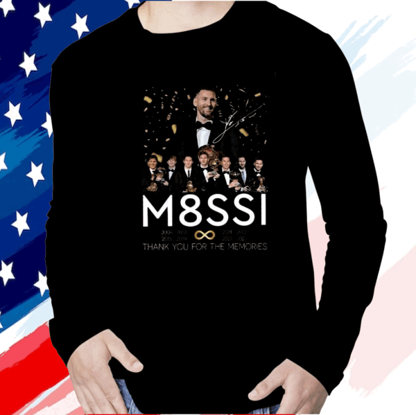 M8SSI Infiniti Eighth Ballon d’Or Thank You For The Memories Shirt