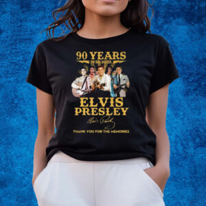 90 Years 1935 – 2025 Elvis Presley Thank You For The Memories T-Shirts