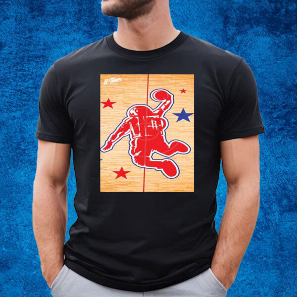 Astronaut On The Field Houston Rocket T-Shirt