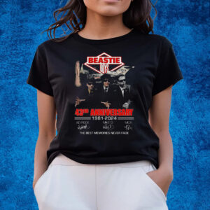 Beastie Boys 43rd Anniversary 1981 – 2024 The Best Memories Never Fade T-Shirts