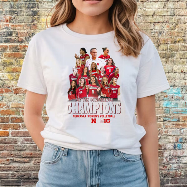 Big Ten Conference Champions Nebraska Womens Volleyball 2023 T Shirts